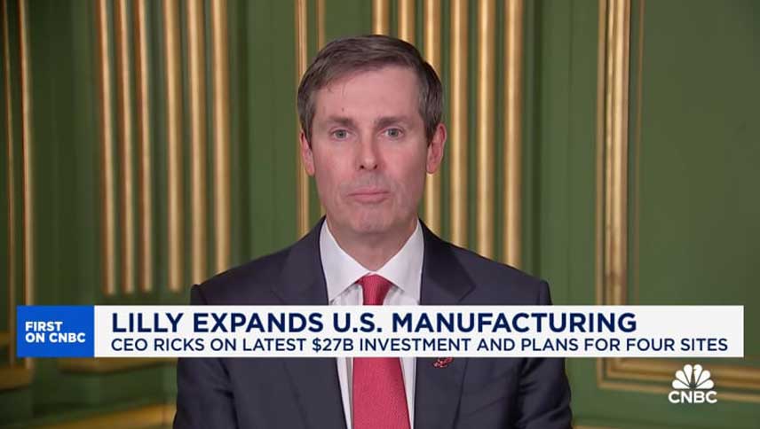 Eli Lilly plans at least $27 billion in new U.S. manufacturing investments